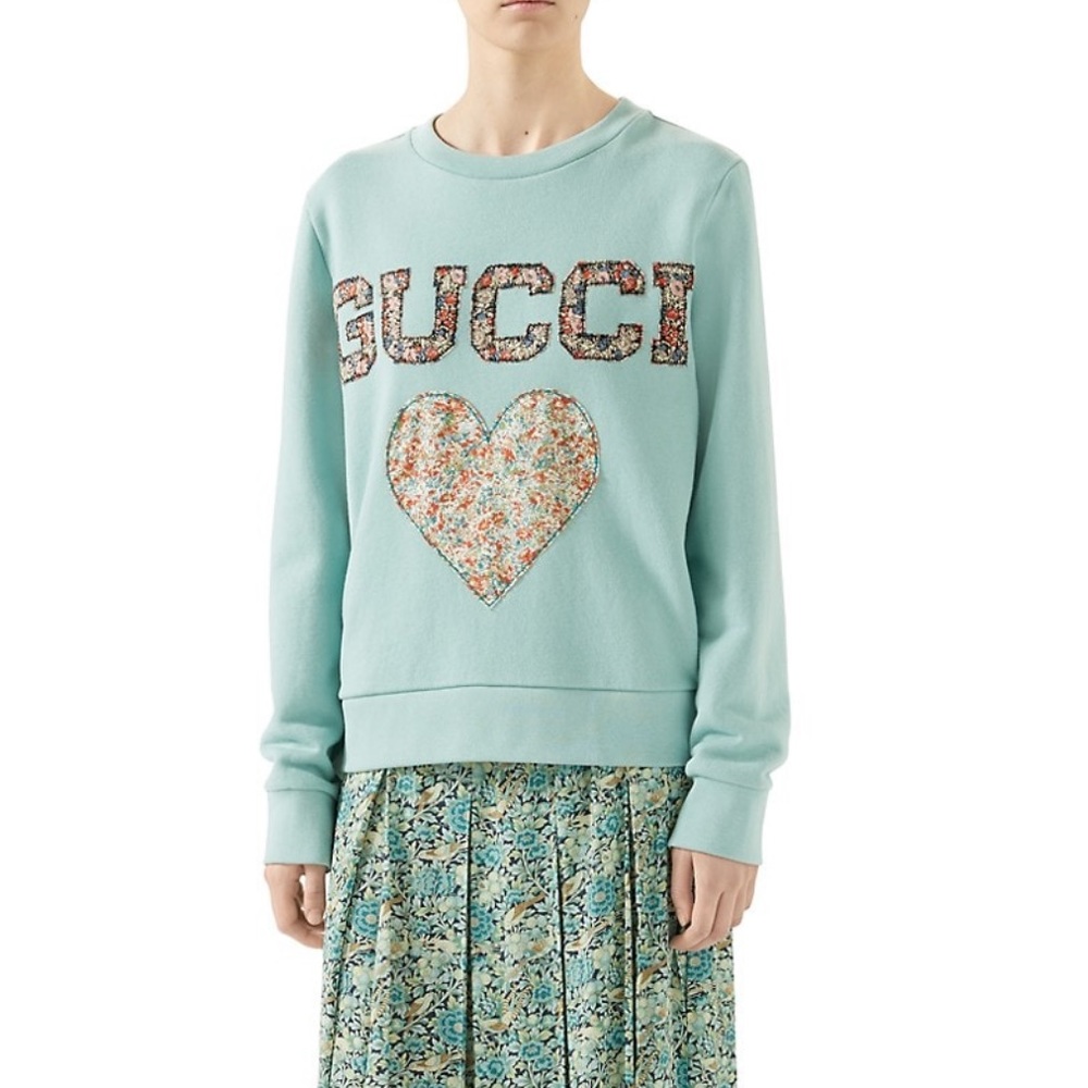 Gucci Liberty Sweatshirt With Patches, run small
